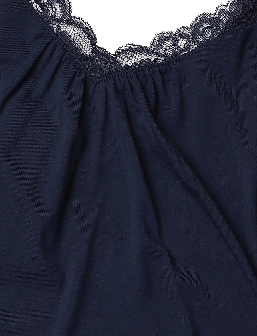 Dorina - Lila Short PJ Set - pyjamas - navy - 5