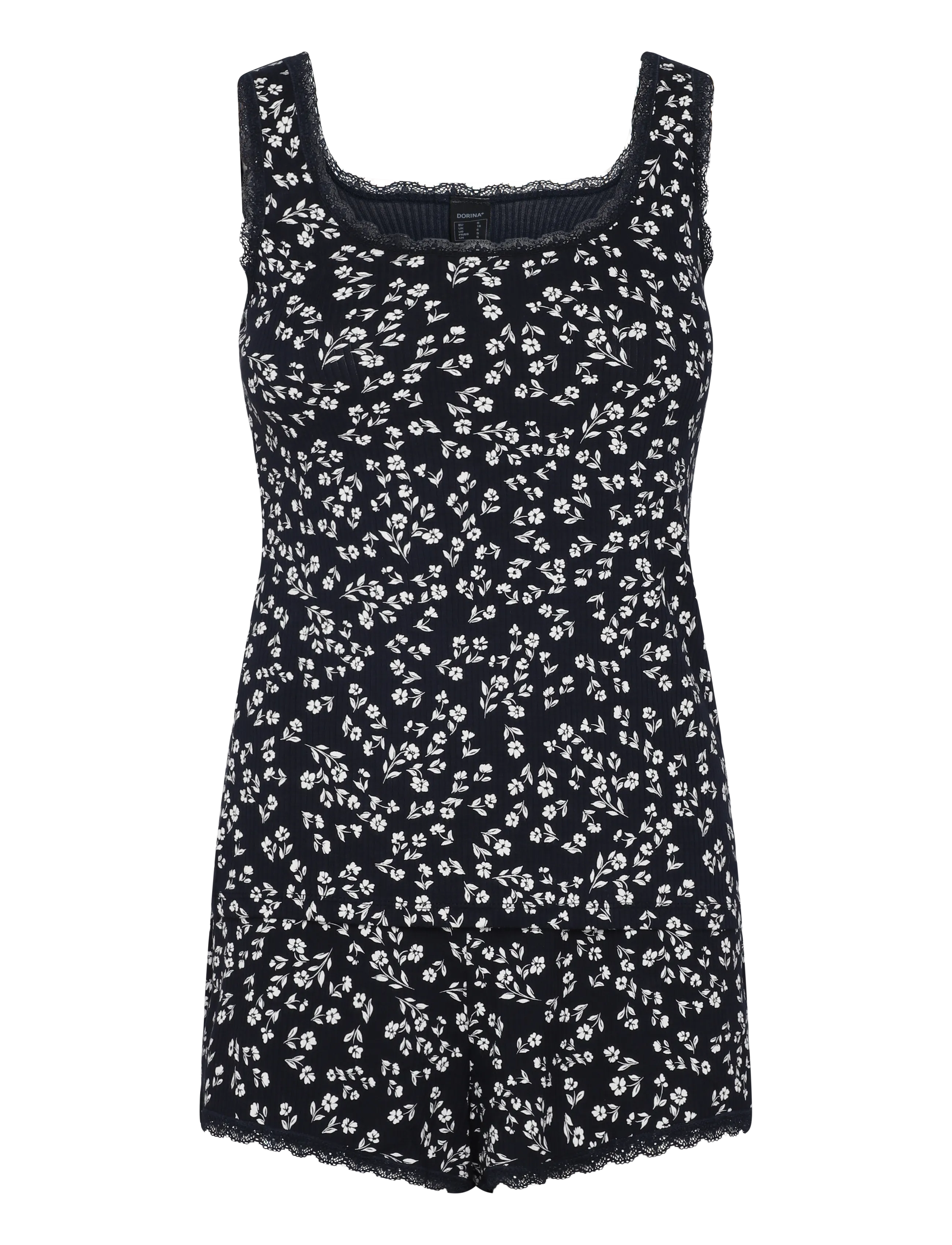 Dorina Yas Short PJ Set - Pidžaamad - NAVY PRINT / navy