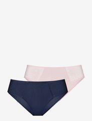 TALIA-2PP CHEEKY HIPSTER - BLUE/PINK