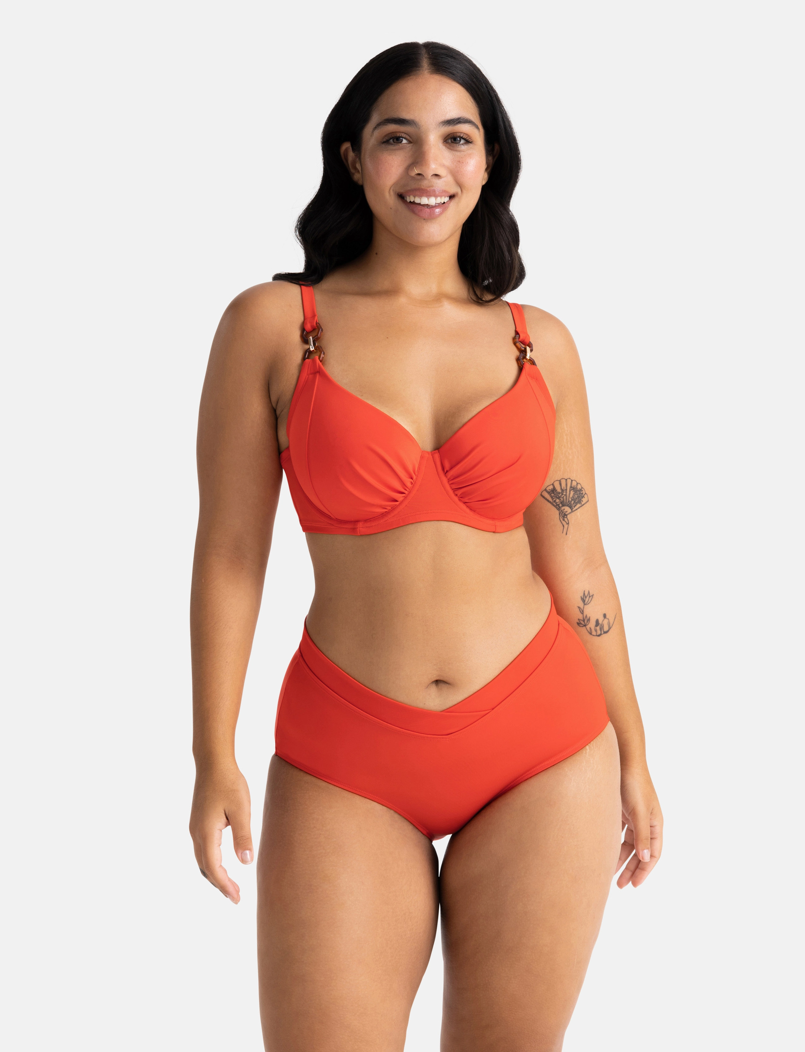 Dorina - ODA MIDI - bikinibriefs - coral - 3