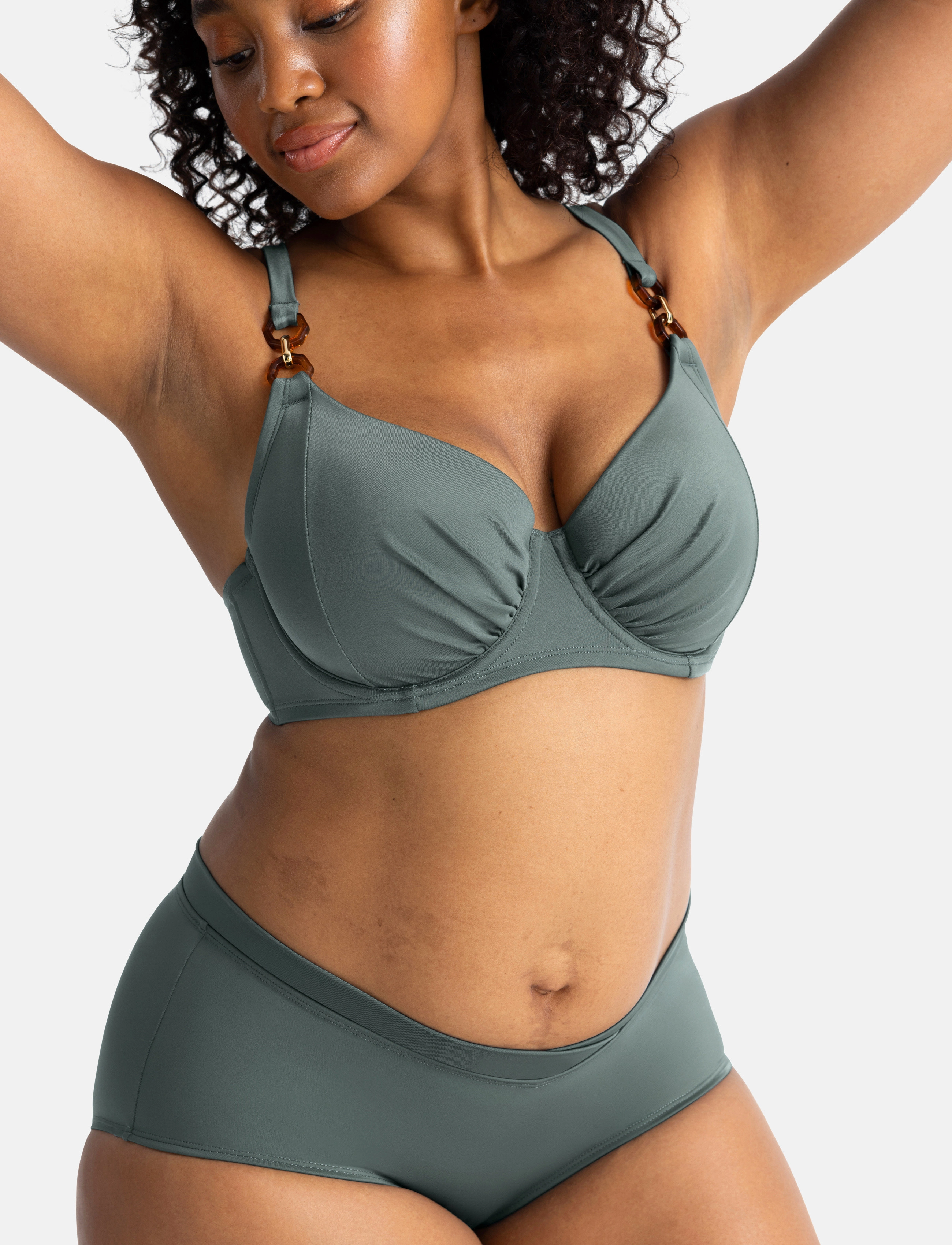 Dorina - ODA MIDI - bikinibroekjes - green - 3