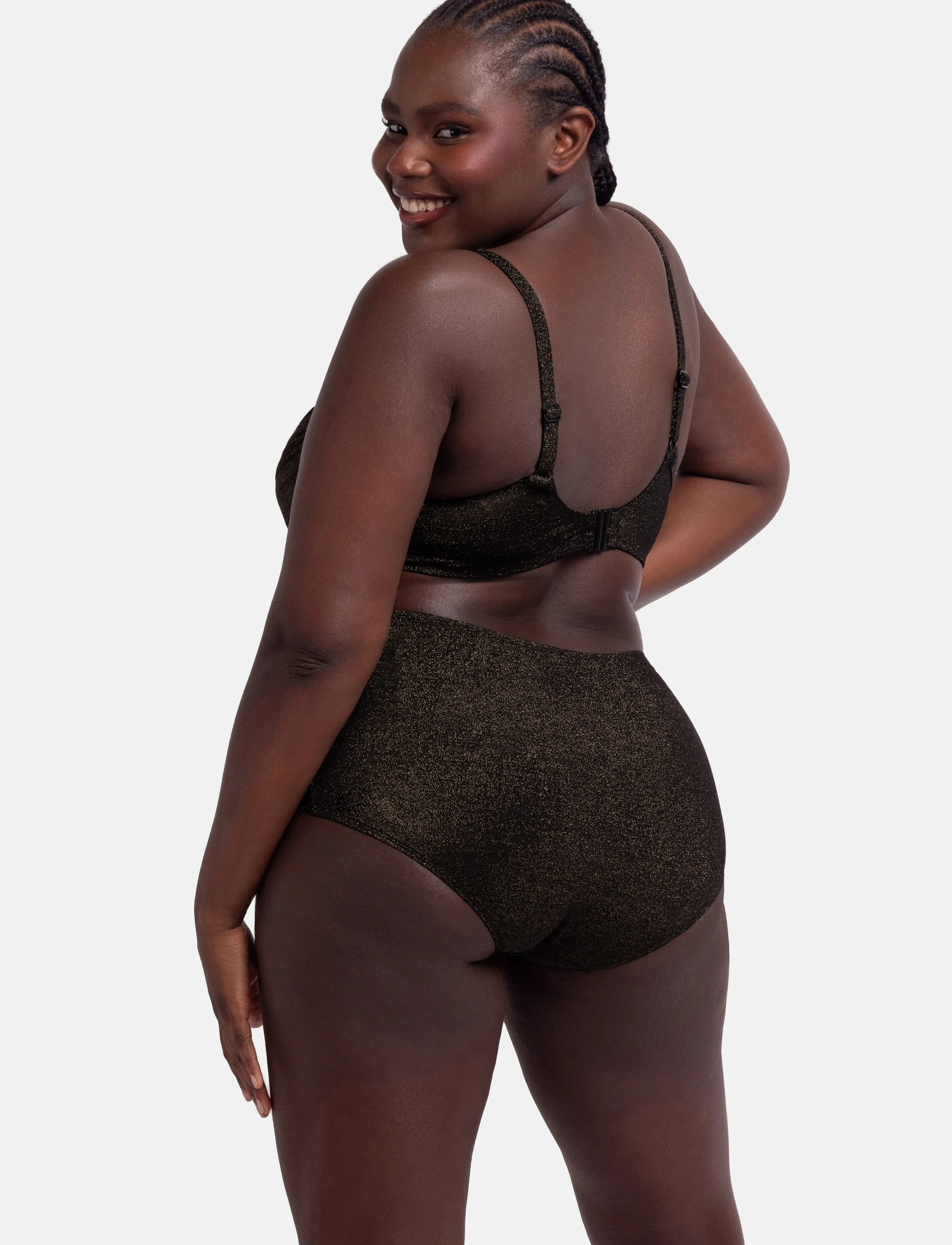 Dorina - KYRA SHAPING MIDI - bikinihosen mit hoher taille - black - 3