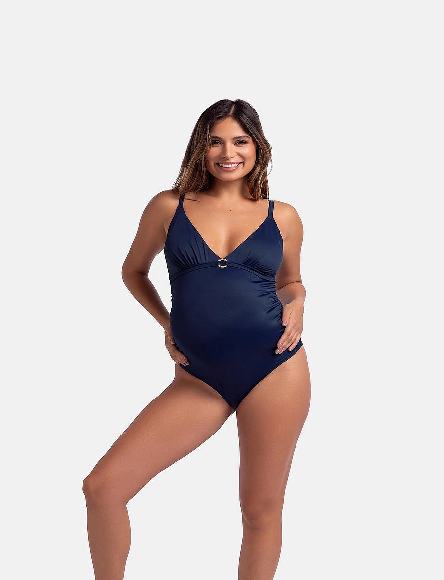 Dorina - MALI MATERNITY SWIMSUIT - ink - 4