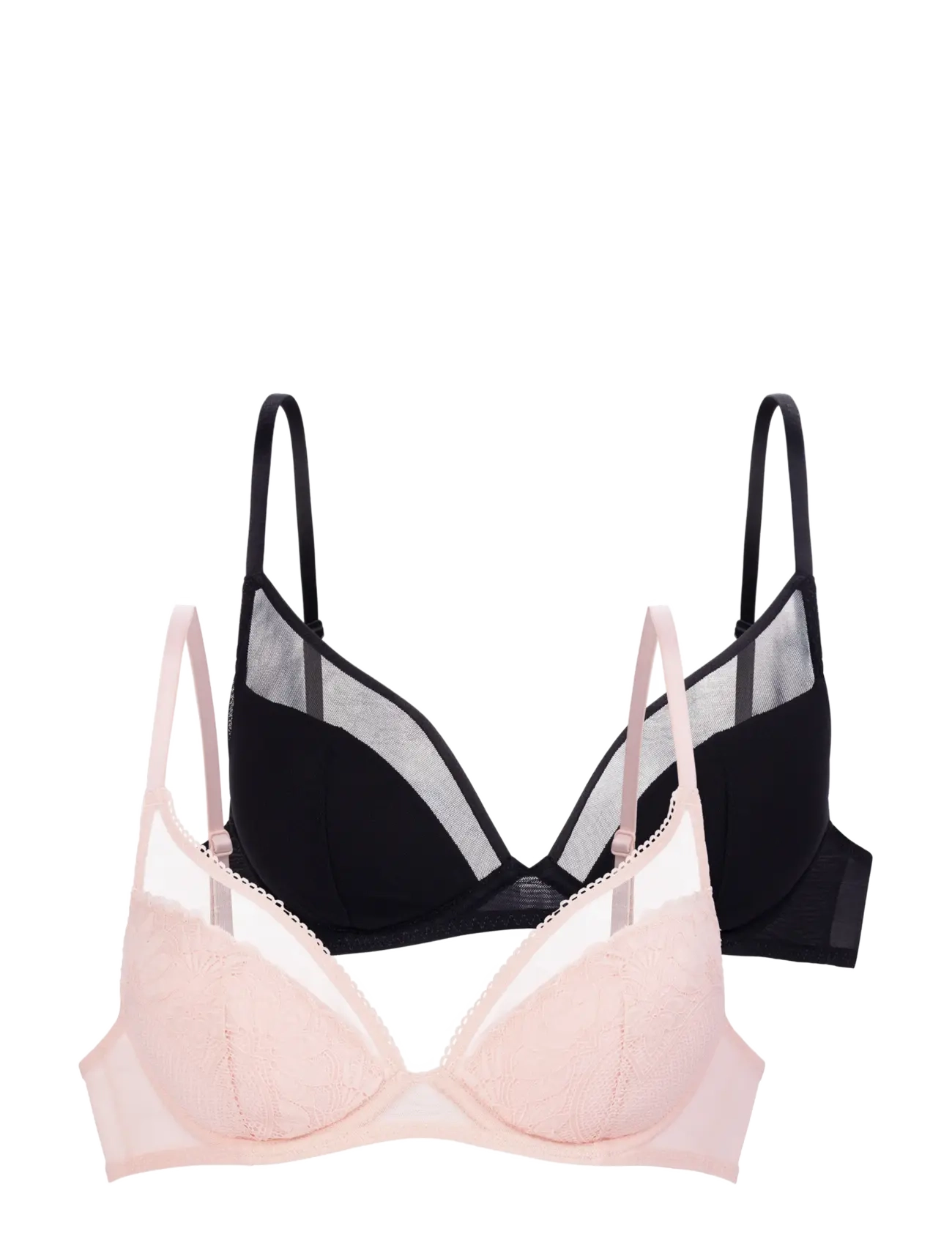 Dorina Lincoln Deep Plunge - BH'er - PINK/BLACK / pink/rose