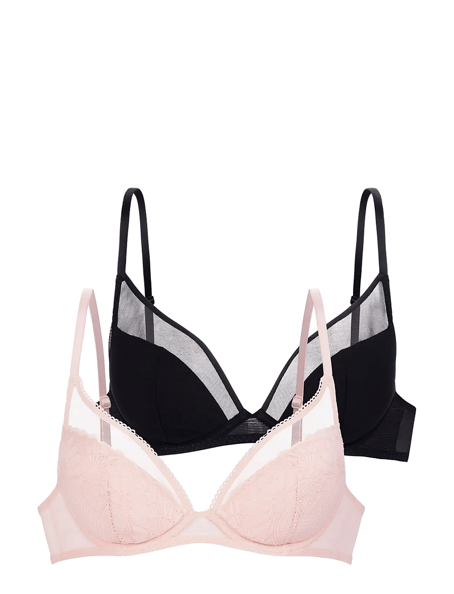 Dorina - Lincoln Deep Plunge - plunge bhs - pink/black - 1