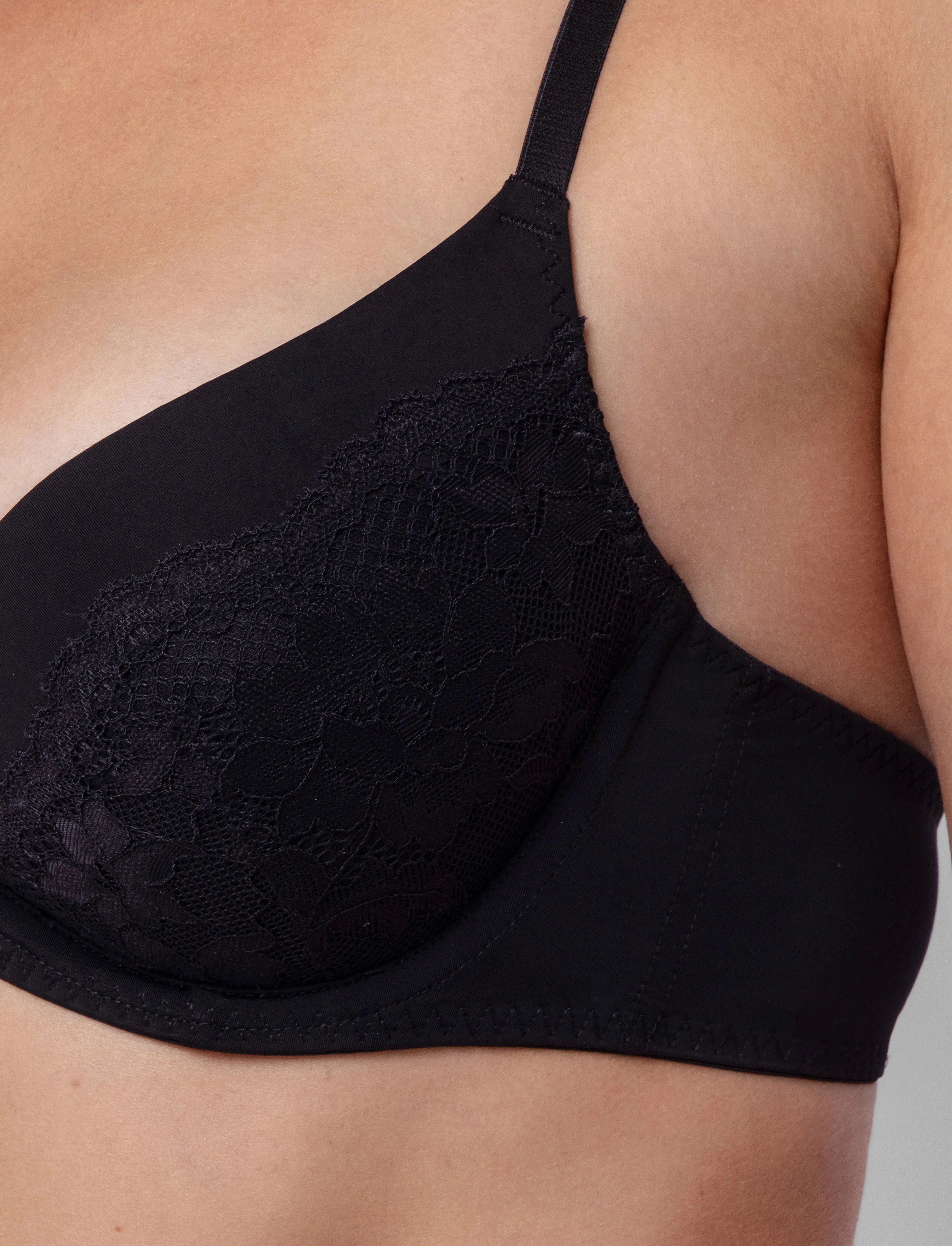 Dorina - WILLA-2PP PUSH UP PLUNGE - black/pink - 5