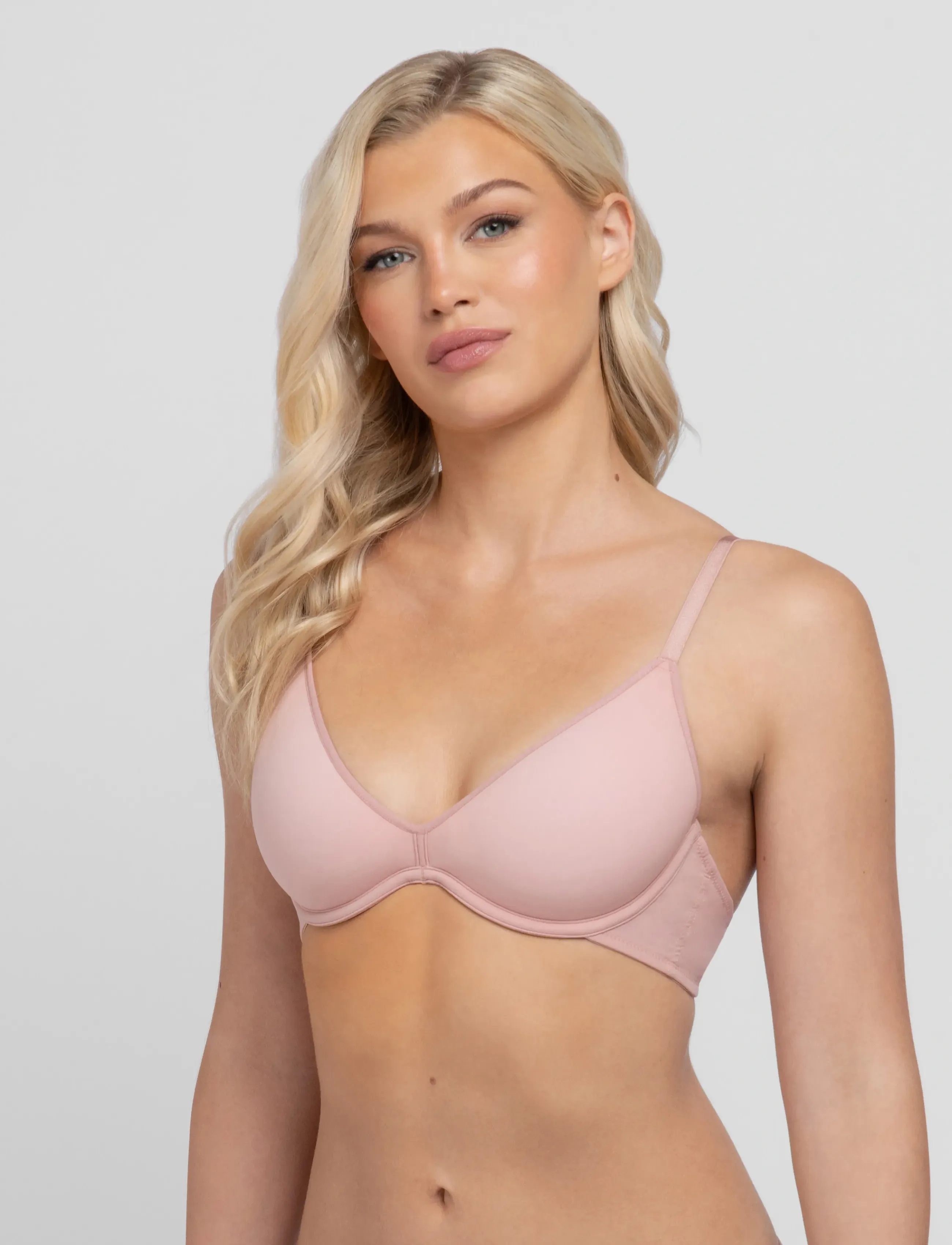 Dorina - NOA PLUNGE - gilios iškirptės liemenėlės - pink - 4