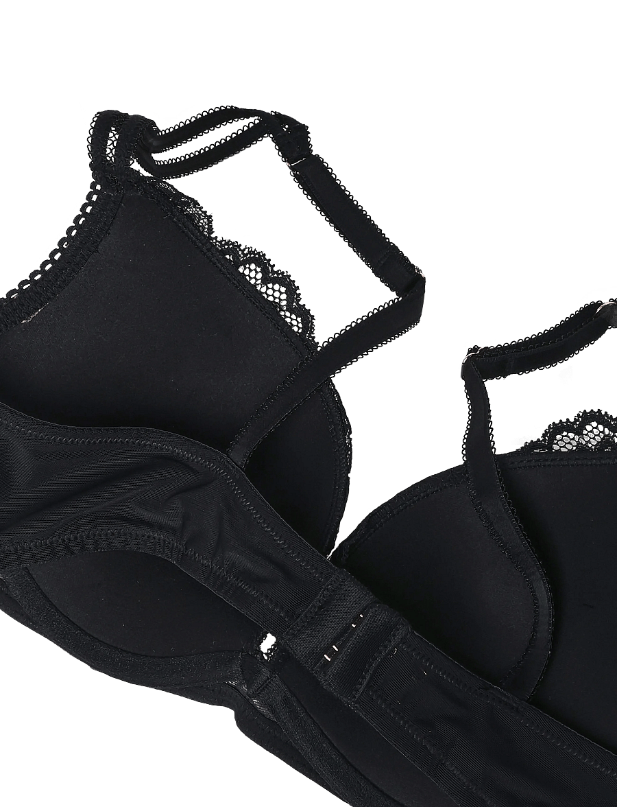 Dorina - Origins-Shiny Micro Plunge - plunge bhs - black print - 3