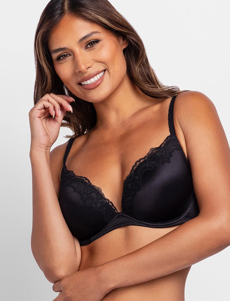 Dorina - ORIGINS-SHINY MICRO PLUNGE - plunge-rintaliivit - black - 2