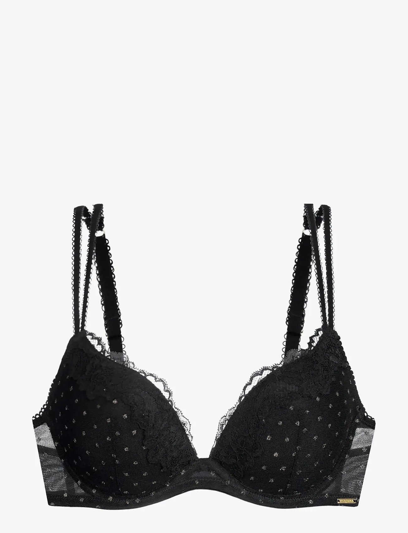 Dorina - ORIGINS-SHIMMER DOT MESH PUSH UP PLUNGE - upplyfti brjóstahaldarar - black - 1