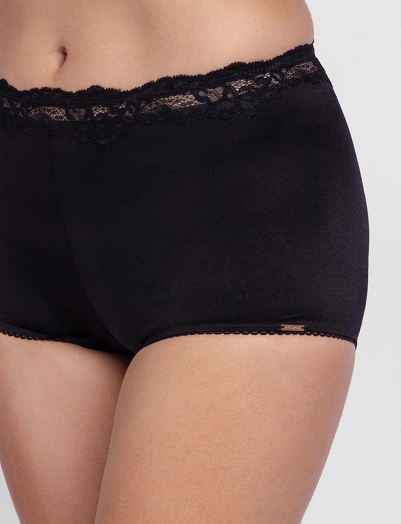 Dorina - ORIGINS-SHINY MICRO BOYSHORTS - hipsterid ja bokserid - black - 4