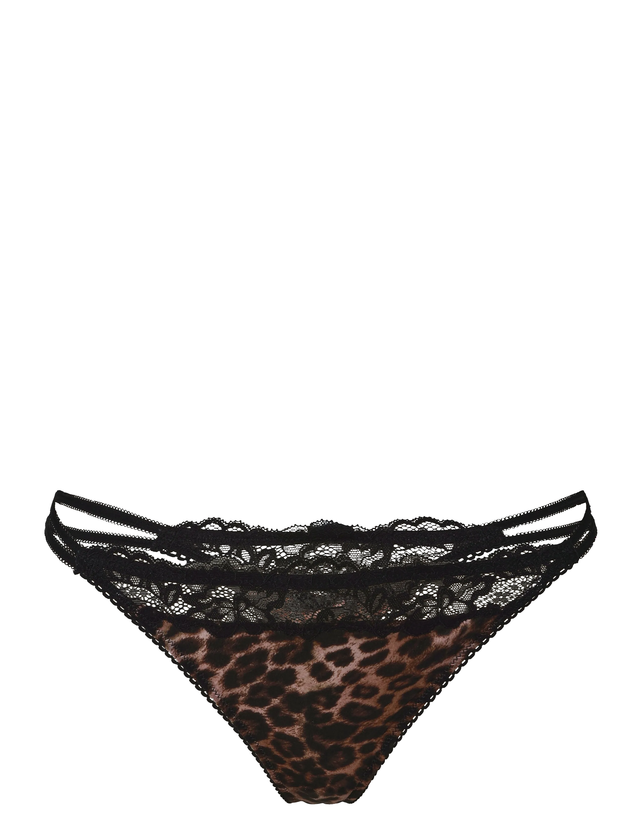 Dorina - Origins Animal Thong - midi & maxi briefs - black print - 1