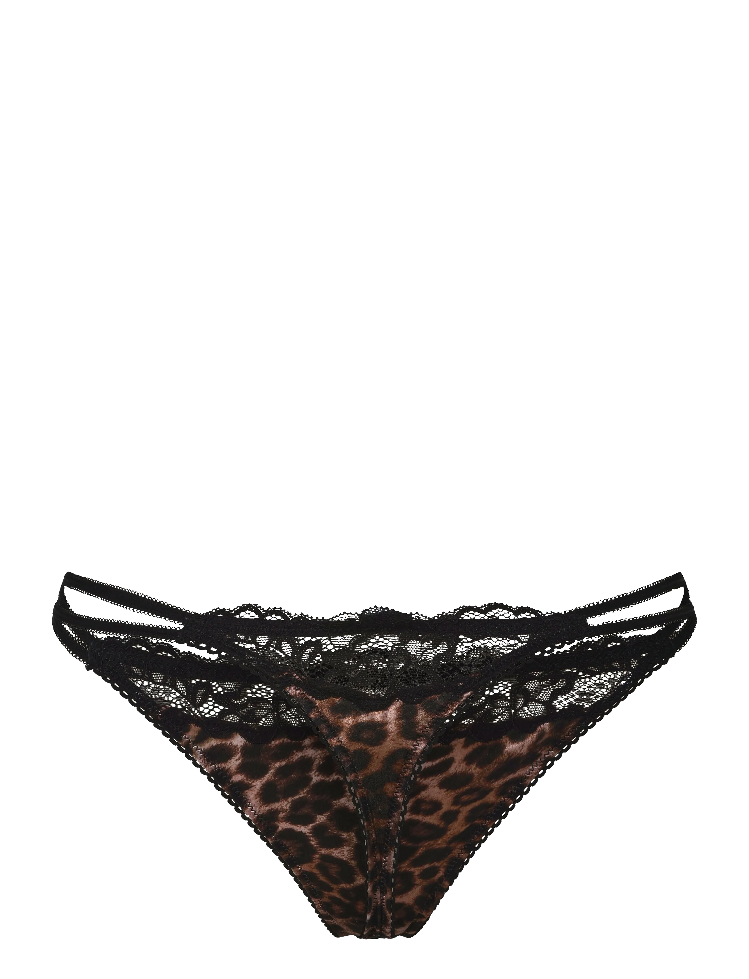 Dorina - Origins Animal Thong - midi & maxi briefs - black print - 2