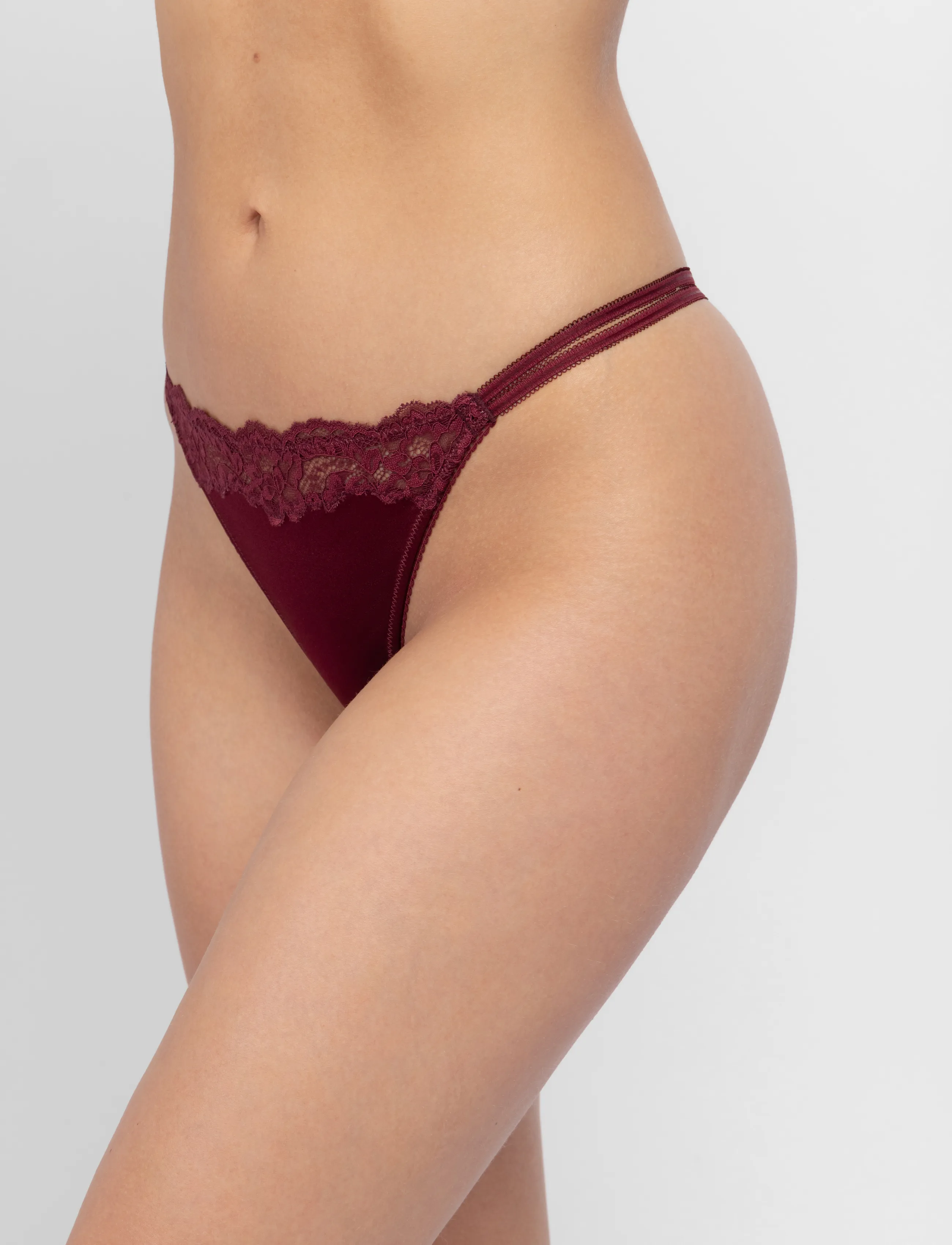 Dorina - Origins Shiny Microf Thong - red - 2