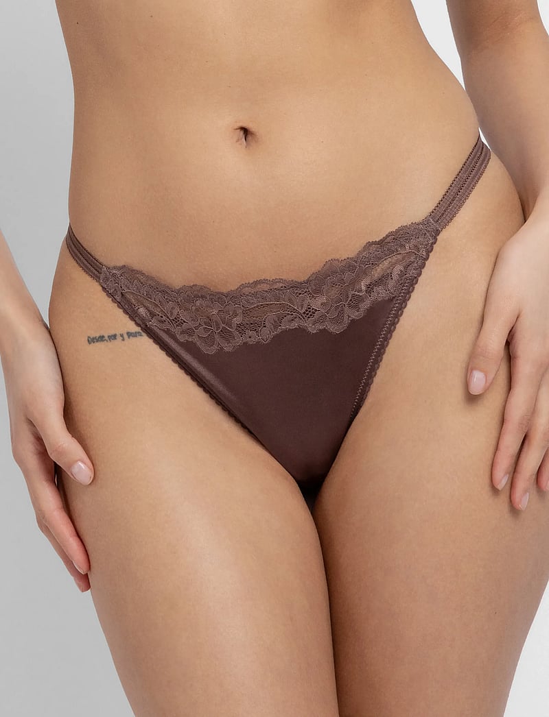 Dorina - ORIGINS-SHINY MICRO STRING - string - brown - 0