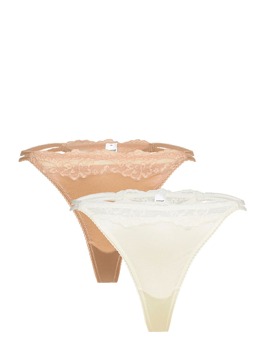 Dorina - Origins-Shiny Micro Thong - stringid - ivory/beige - 0