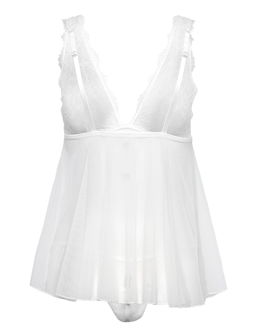 Dorina - TARA BABYDOLL & THONG SET - nachthemden - ivory - 1