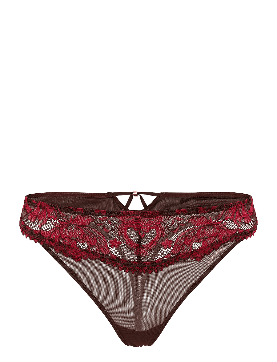 Dorina - Jemma Two Tone Lace Thong - stringid - pink - 1