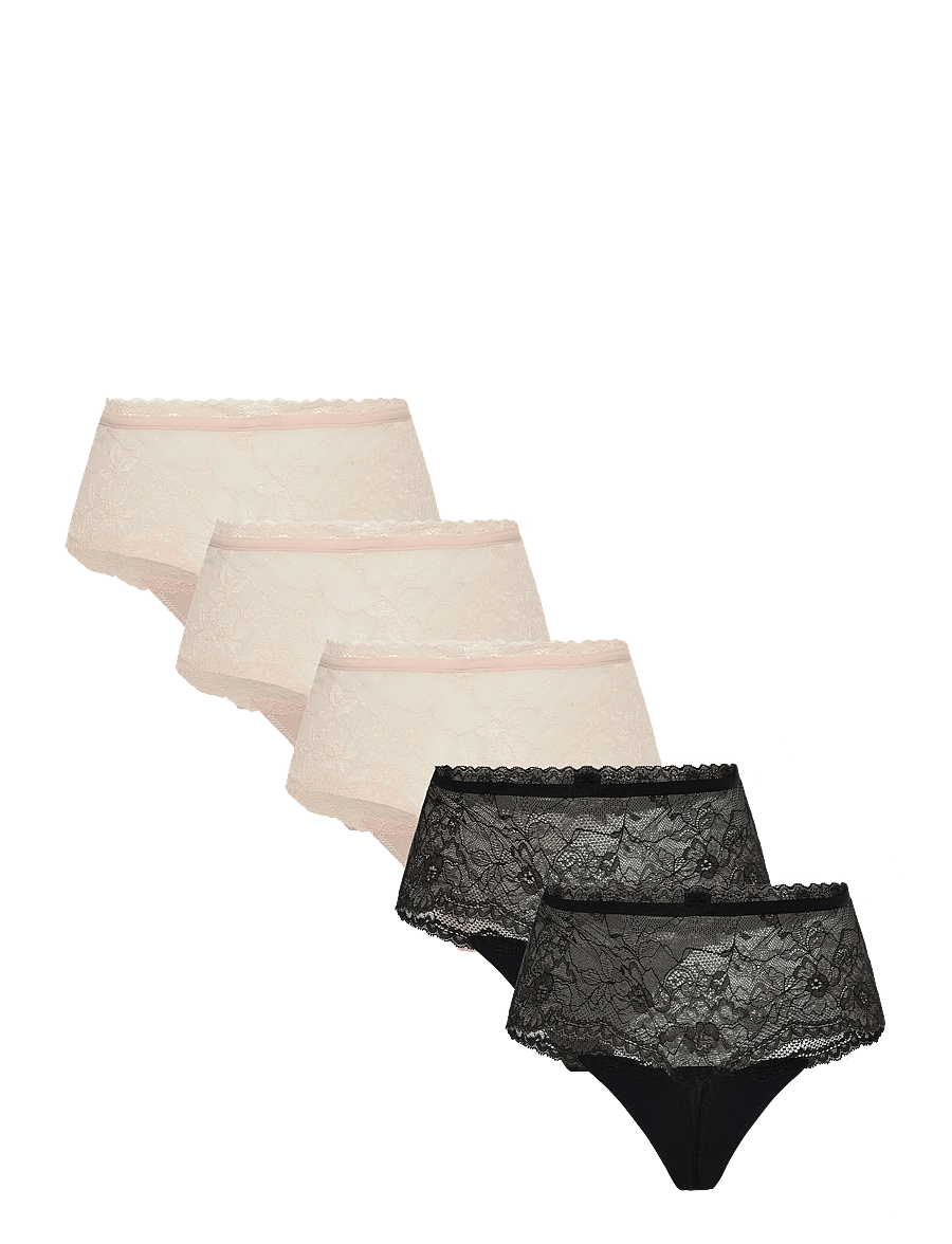 Dorina - Nina High_Waist_Thong - tangas - pink/black/nude/pink/black - 1