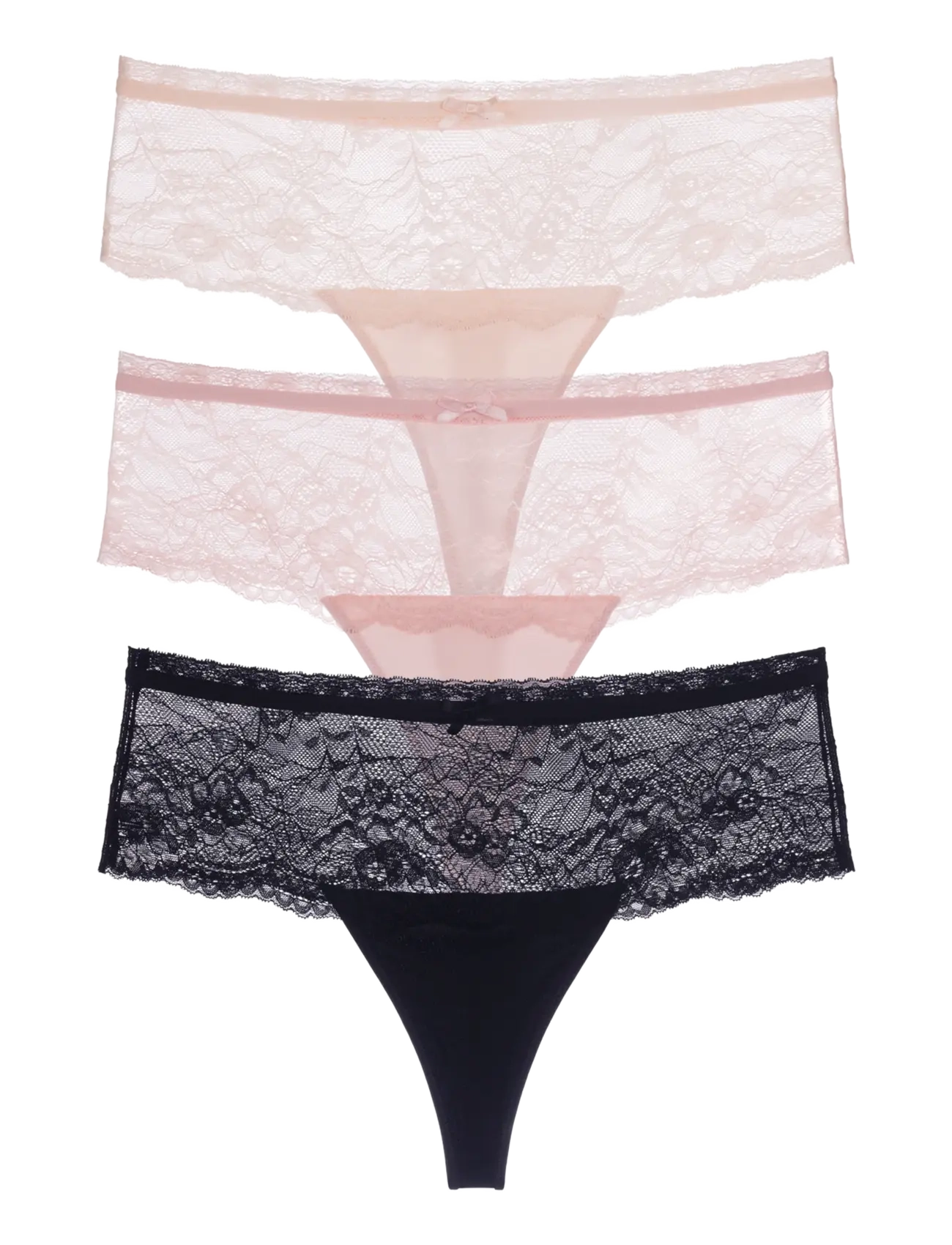 Dorina Nina High_Waist_Thong - Farben der Saison - BEIGE/PINK/BLACK / beige