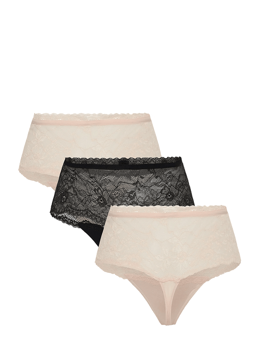 Dorina - Nina High_Waist_Thong - tangas - beige/pink/black - 2