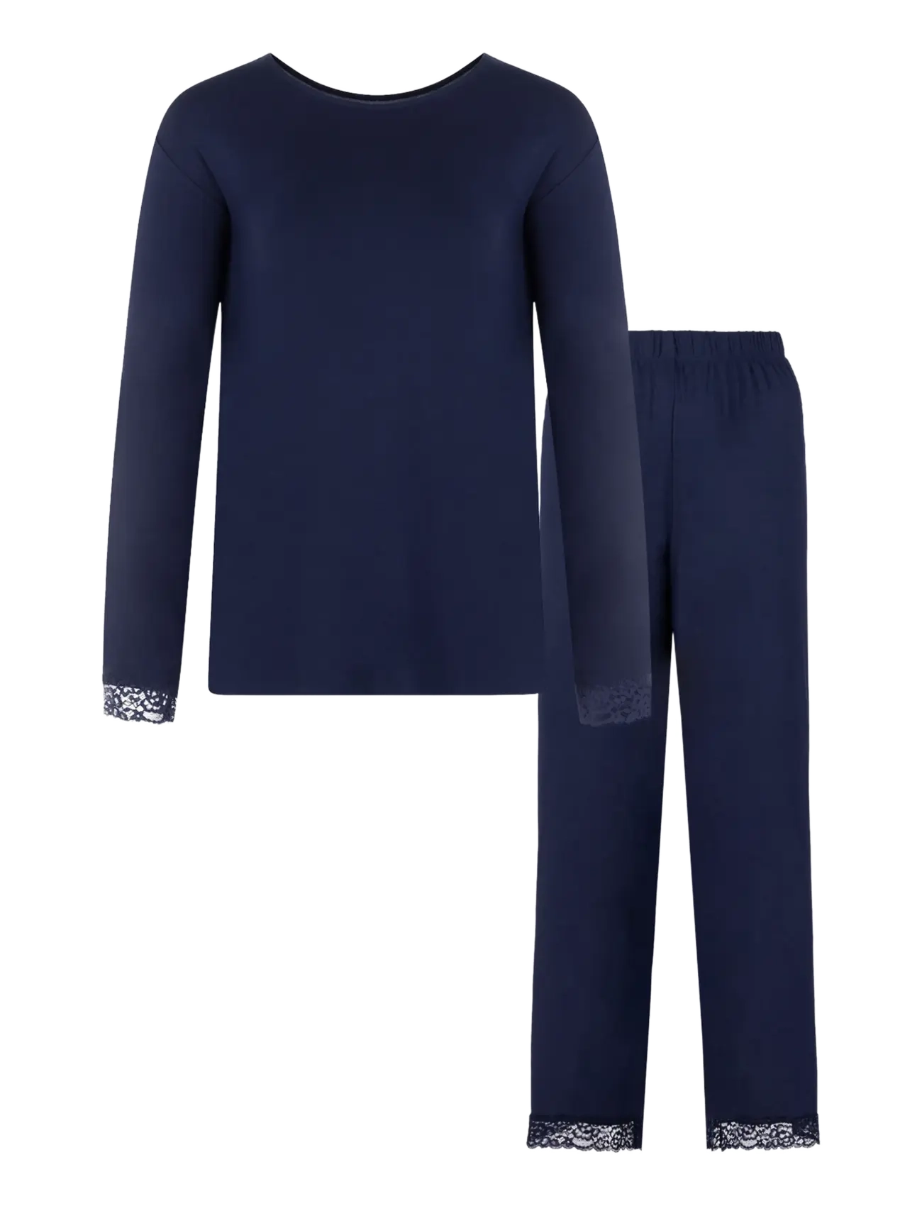 Dorina Lila Long PJ Set - Underkläder - NAVY / navy