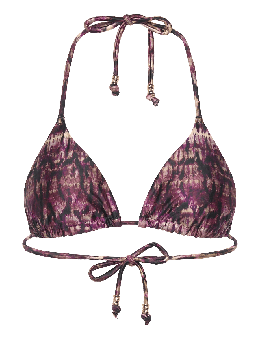 Dorina - AMNESIA TRIANGLE - trójkątny stanik bikini - coral print - 0