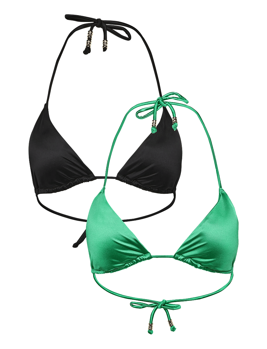 Dorina - Amnesia 2pp TRIANGLE - trekantsbikinier - green/black - 0