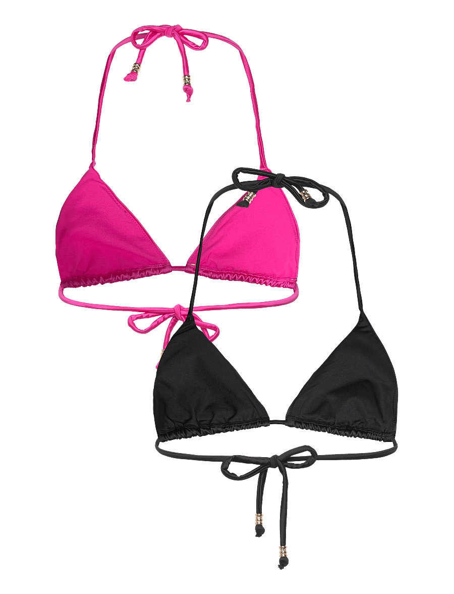 Dorina - AMNESIA TRIANGLE - trójkątny stanik bikini - pink/black - 1