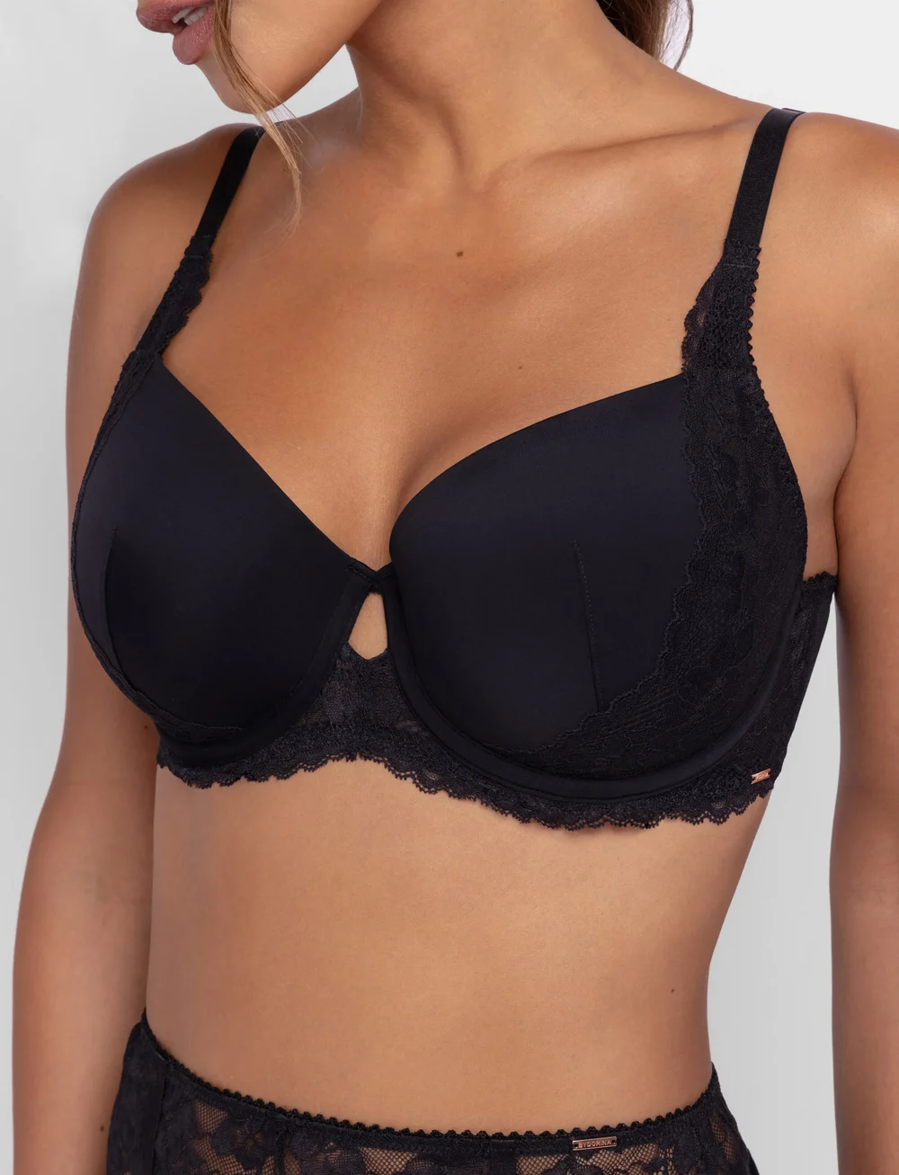 Dorina - ANAHI LIGHT PADDED DEMI - helkupa bh:ar - black - 4