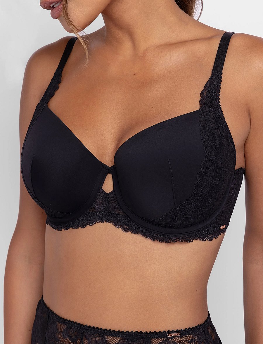 Dorina - ANAHI LIGHT PADDED DEMI - helkupa bh:ar - black - 4