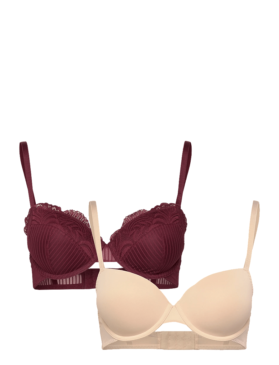 Dorina - EMERSYN DEMI - balconette bras - red/beige - 0