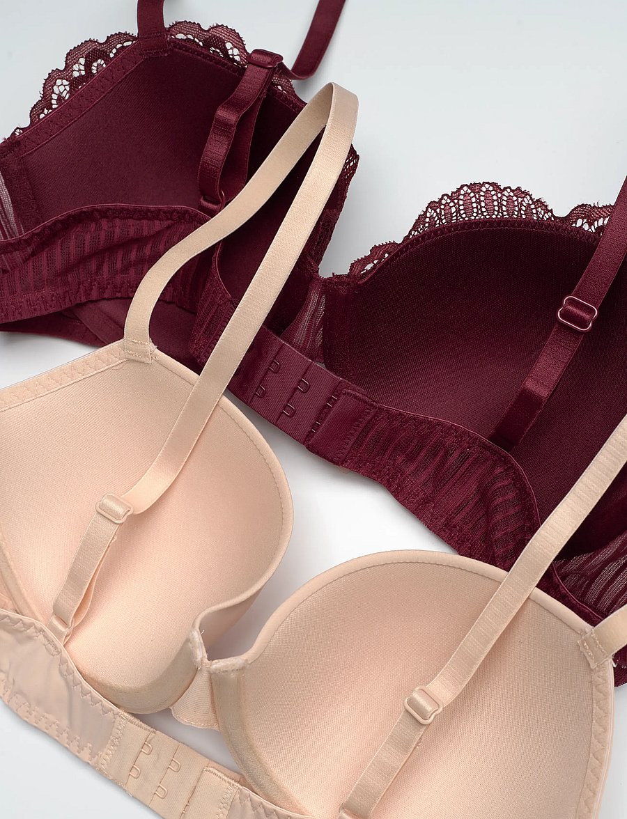 Dorina - EMERSYN DEMI - balconette bras - red/beige - 3