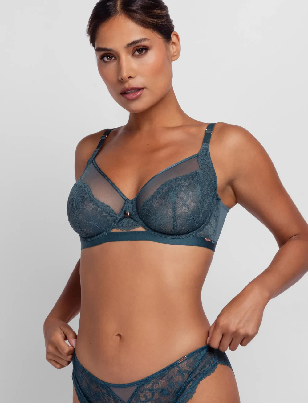 Dorina - JEMMA NON PADDED WIRED BRA - bøjle-bh’er - green - 0
