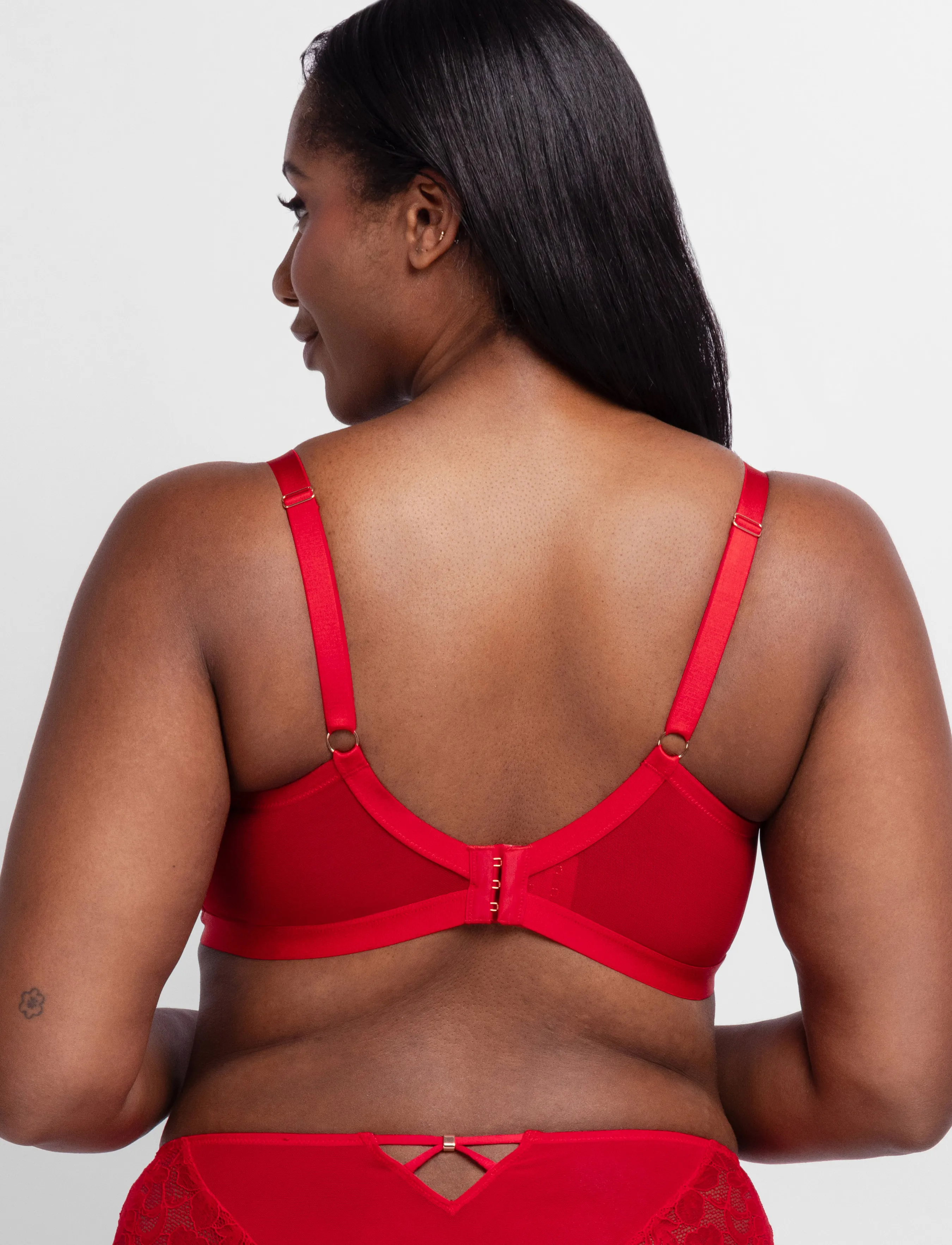 Dorina - JEMMA WIRED BRA - spile-bh-er - red - 3