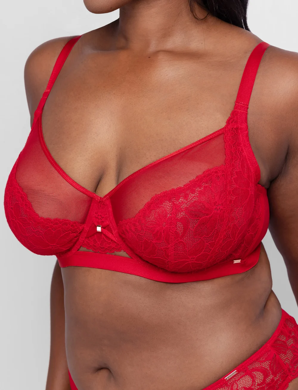 Dorina - JEMMA NON PADDED WIRED BRA - bøjle-bh’er - red - 4