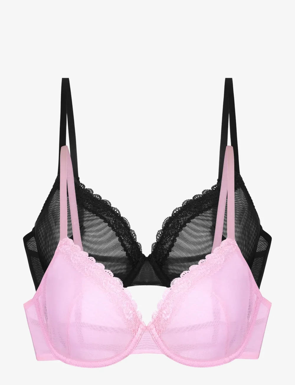Dorina - MISHA-2PP WIRED BRA - bh:ar med bygel - pink/black - 1