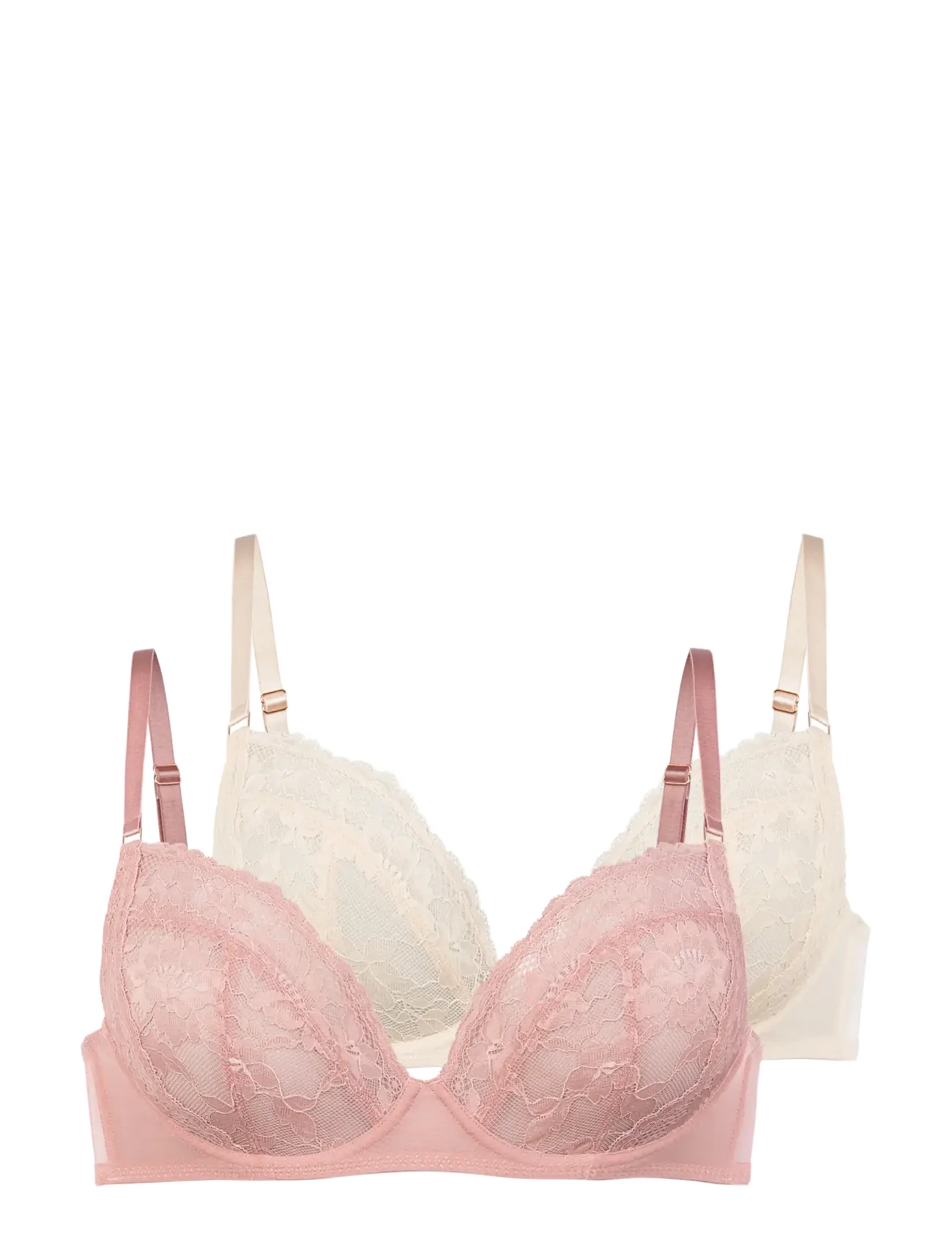 Dorina EMORY LACE 2PP WIRED BRA - Unterwäsche - PINK/BEIGE / multi