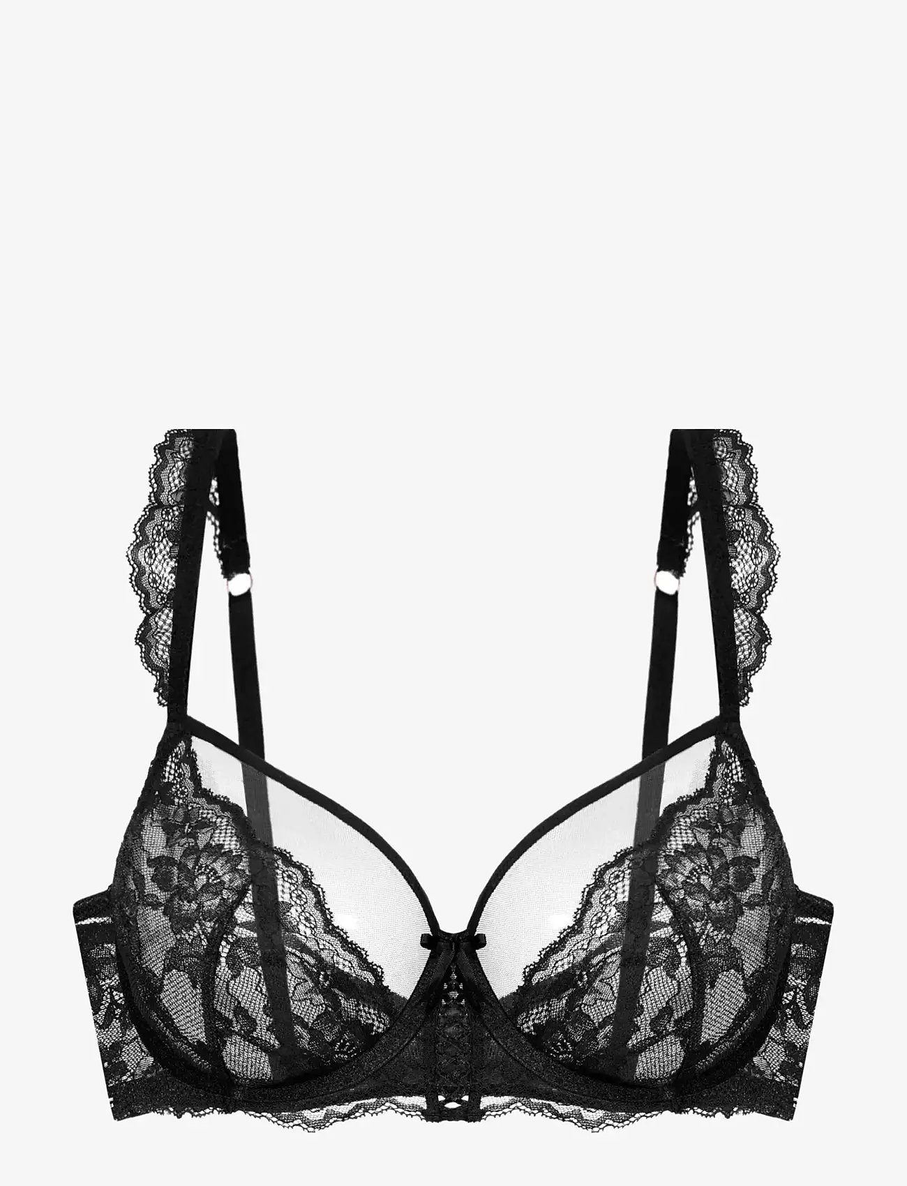 Dorina - LYRA-SATIN NON PADDED WIRED BRA - bøjle-bh’er - black - 1