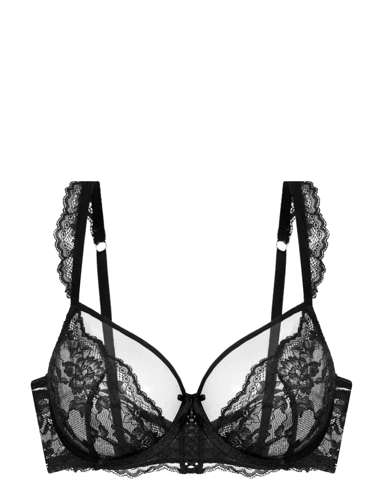 Dorina - LYRA-SATIN NON PADDED WIRED BRA - madalaimad hinnad - black - 1