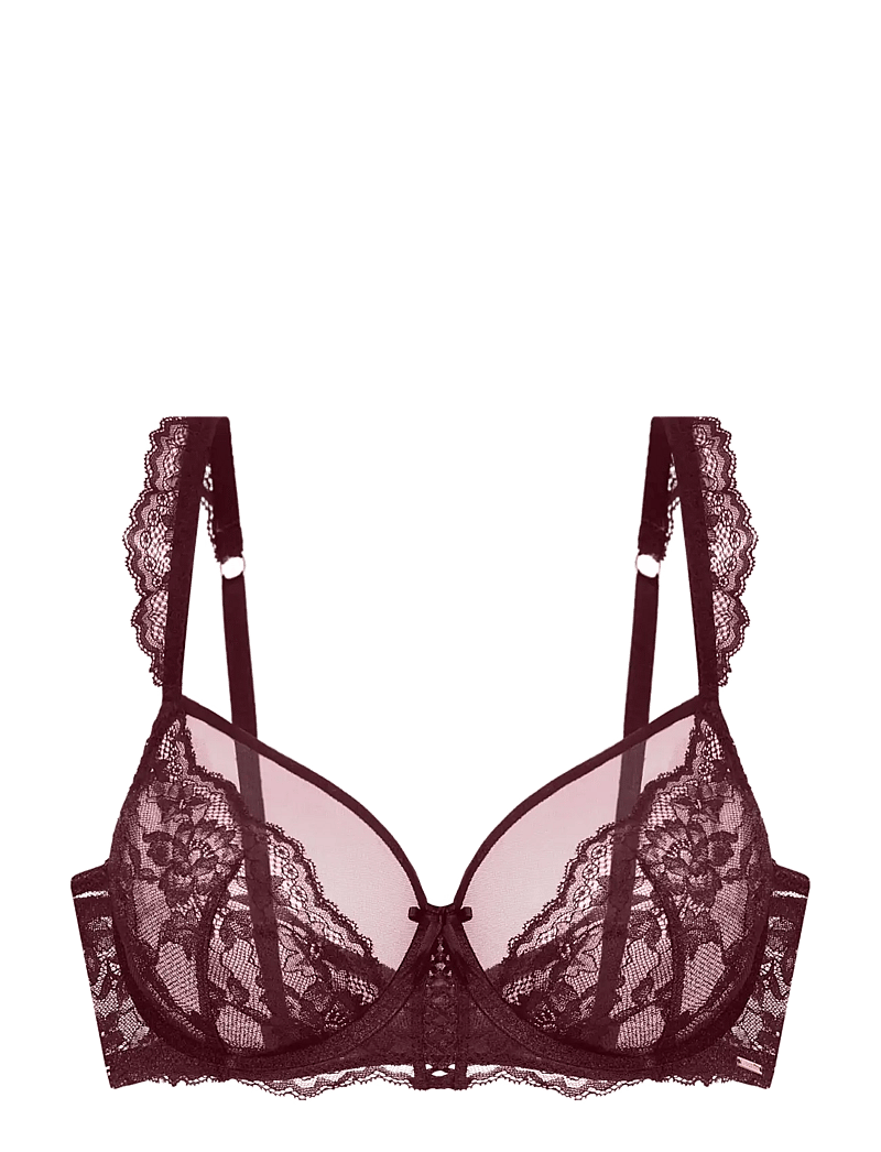 Dorina - LYRA-SATIN NON PADDED WIRED BRA - madalaimad hinnad - red - 0