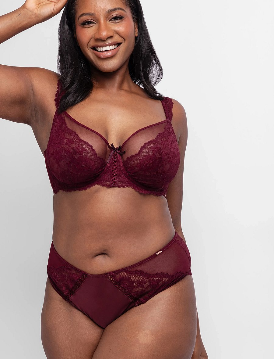 Dorina - LYRA-SATIN NON PADDED WIRED BRA - bügel-bh - red - 0