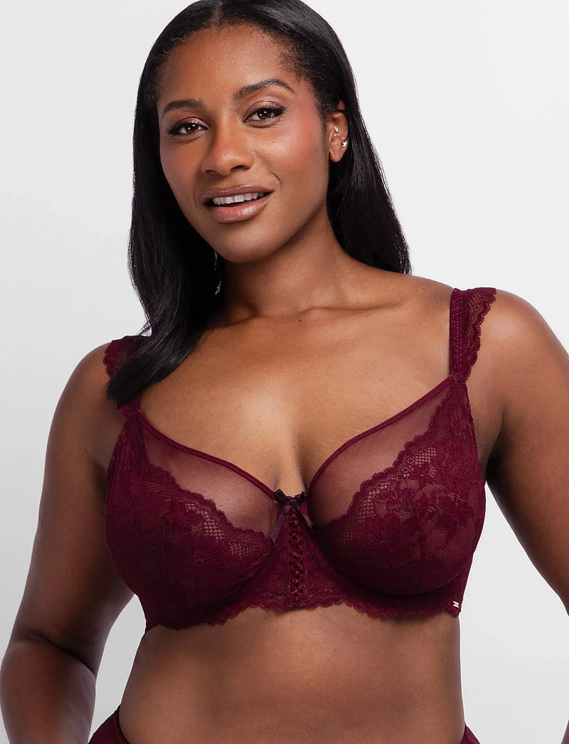 Dorina - LYRA-SATIN NON PADDED WIRED BRA - madalaimad hinnad - red - 2