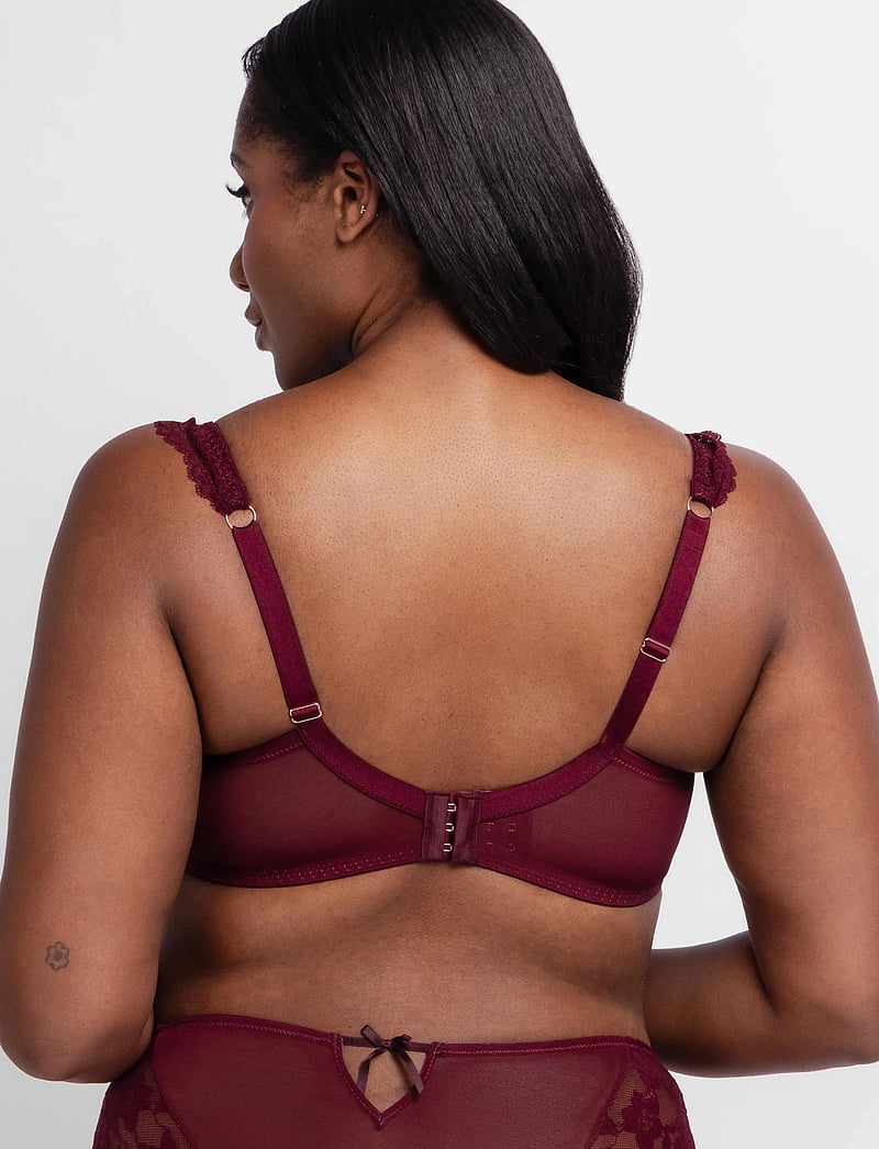 Dorina - LYRA-SATIN NON PADDED WIRED BRA - madalaimad hinnad - red - 3