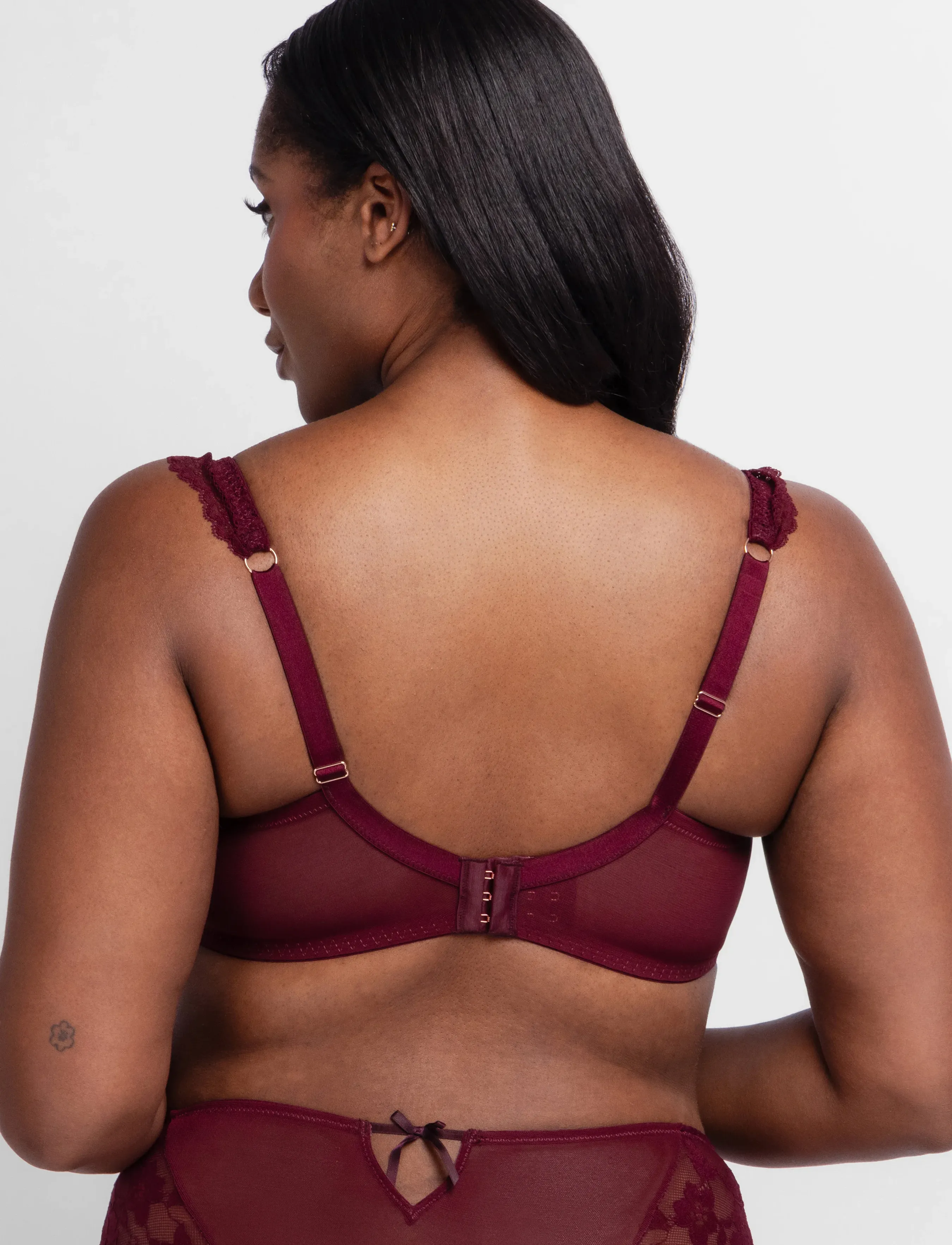Dorina - LYRA-SATIN NON PADDED WIRED BRA - speciella tillfällen - red - 3