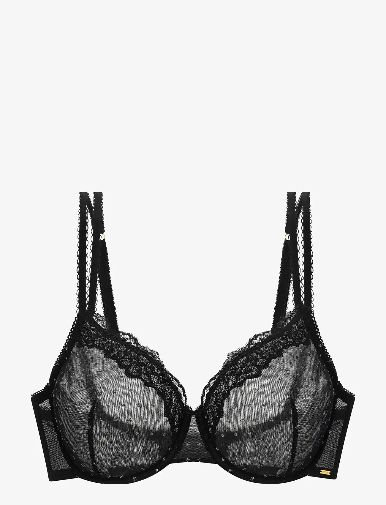 Dorina - ORIGINS-SHIMMER DOT WIRED_BRA - bøjle-bh’er - black - 1