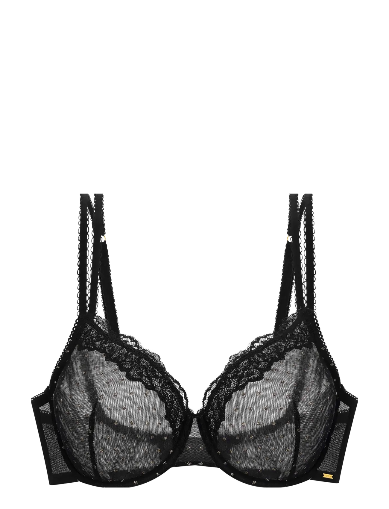Dorina ORIGINS-SHIMMER DOT WIRED_BRA - BH:ar - BLACK / grey