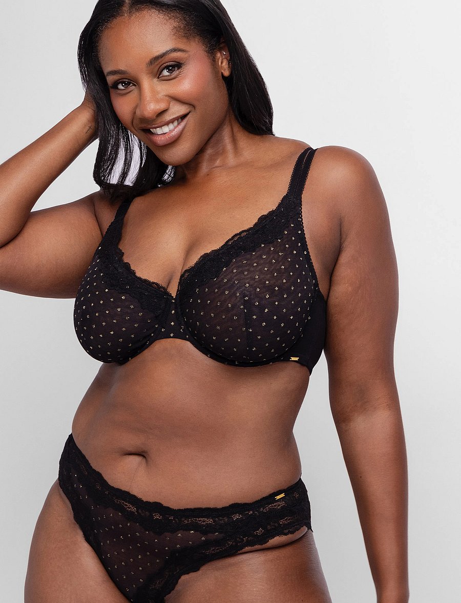 Dorina - ORIGINS-SHIMMER DOT WIRED_BRA - black - 2