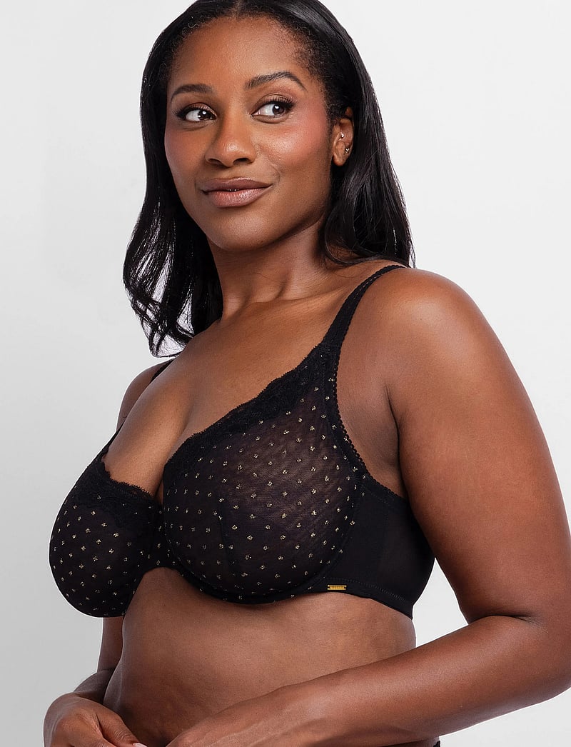 Dorina - ORIGINS-SHIMMER DOT WIRED_BRA - wired bras - black - 3