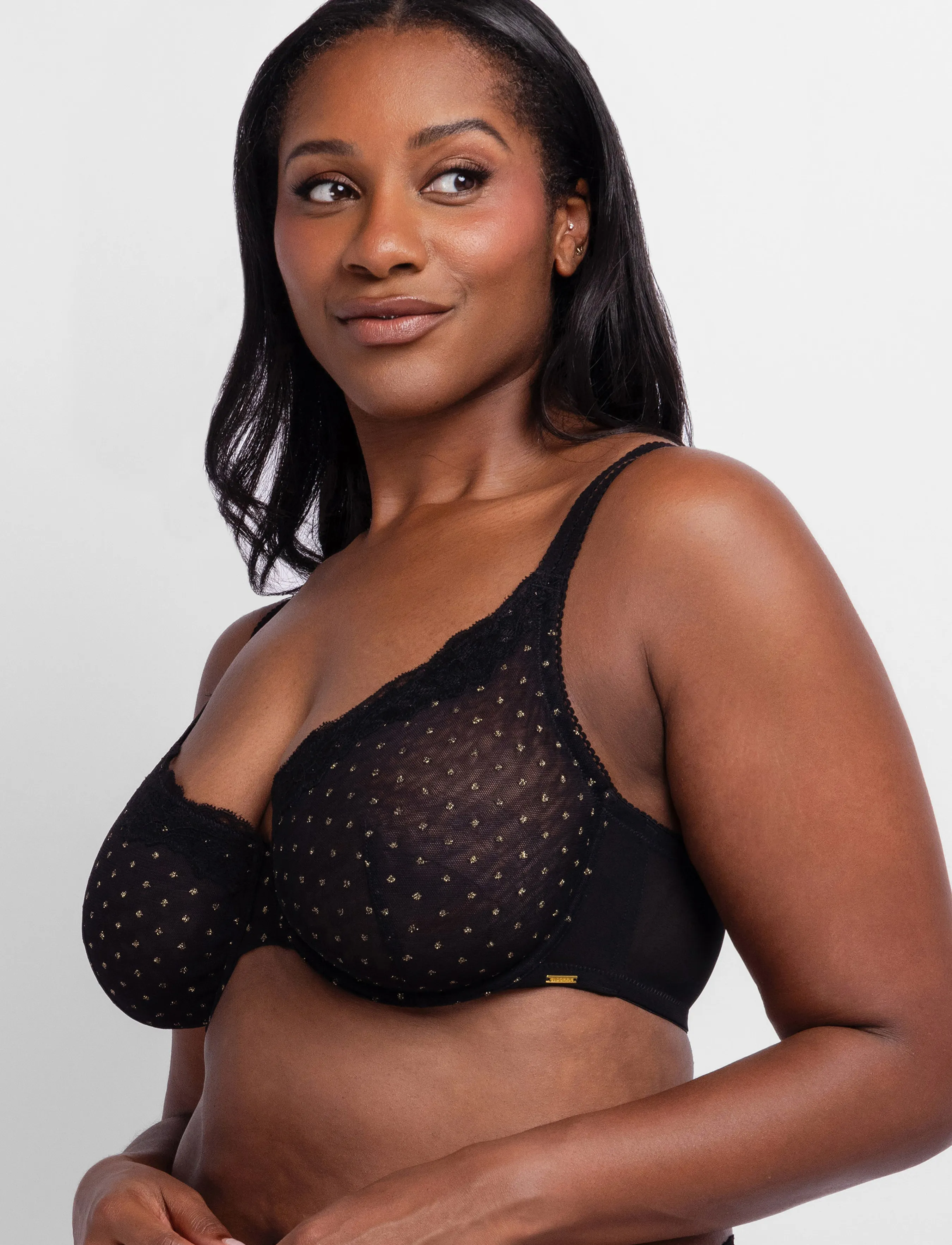 Dorina - ORIGINS-SHIMMER DOT WIRED_BRA - black - 3
